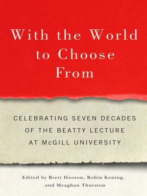 cover image of With the World to Choose From